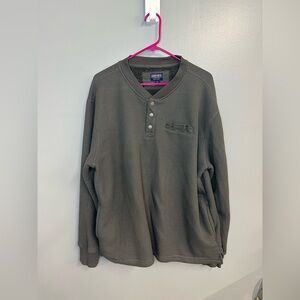 Smiths workwear men’s gray warm fuzzy pullover sweatshirt size Extra Large